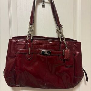 Coach Chelsea Jayden Patent leather Red Shoulder Y2K Bag